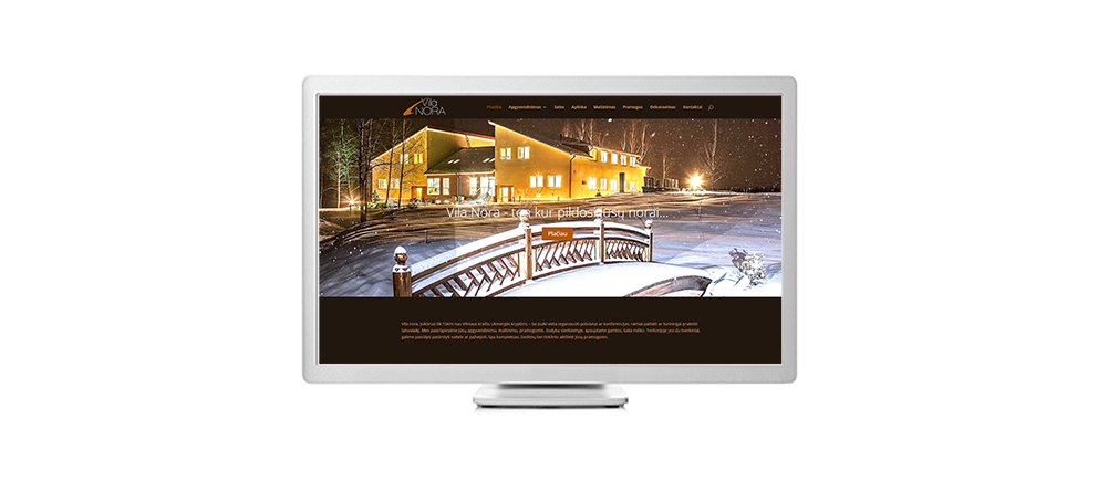 INTERNETO SVETAINĖS DIZAINO KŪRIMAS – POILSIO NAMAI „VILA NORA”